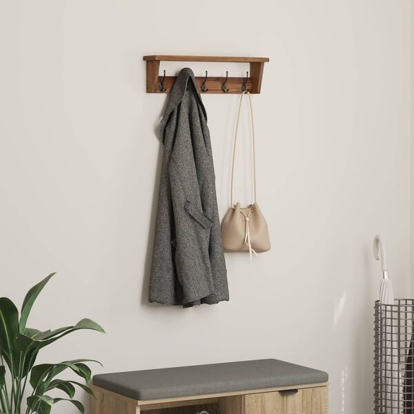 vidaXL Hanger Massief Mahoniehout Bruin 50x10x14cm (58% Korting)
