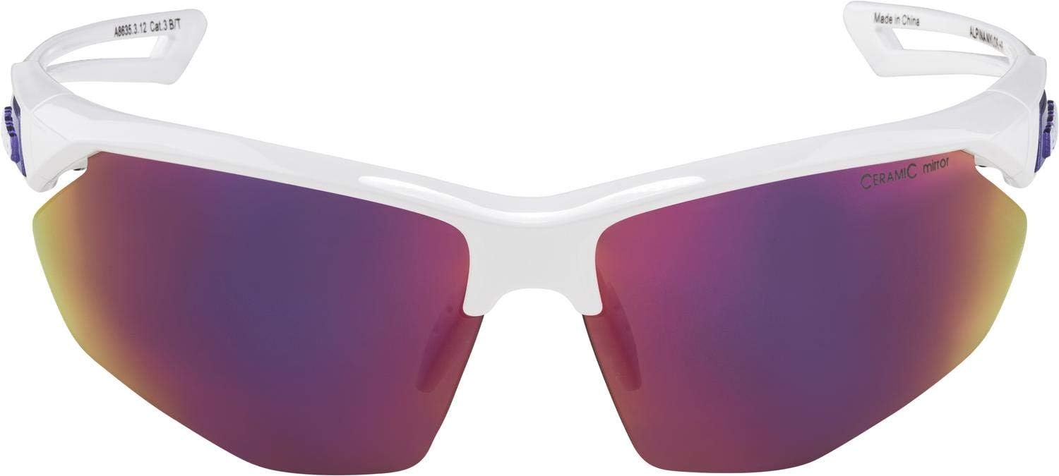 Fietsbril NYLOS HR Unisex Wit-Paars - 33% Korting!