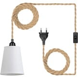 Boho Hanglamp met Stoffen Kap - 32% Korting