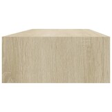 2x Zwevende Wandplank met Lade - Eikenlook MDF - 60cm - 34% Korting!