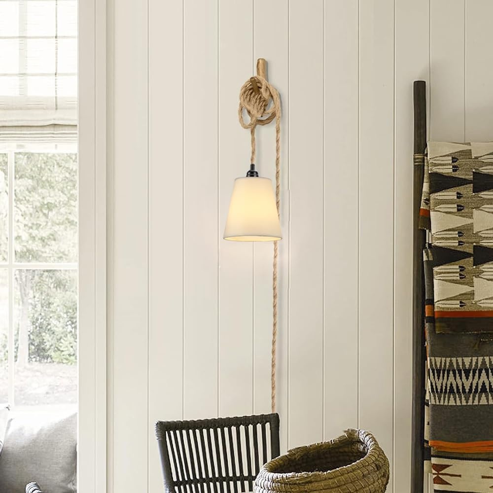Boho Hanglamp met Stoffen Kap - 32% Korting