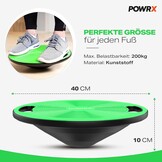 Balanstrainer Wobbelbord Groen (33%) - Proprioceptie & Fysiotherapie