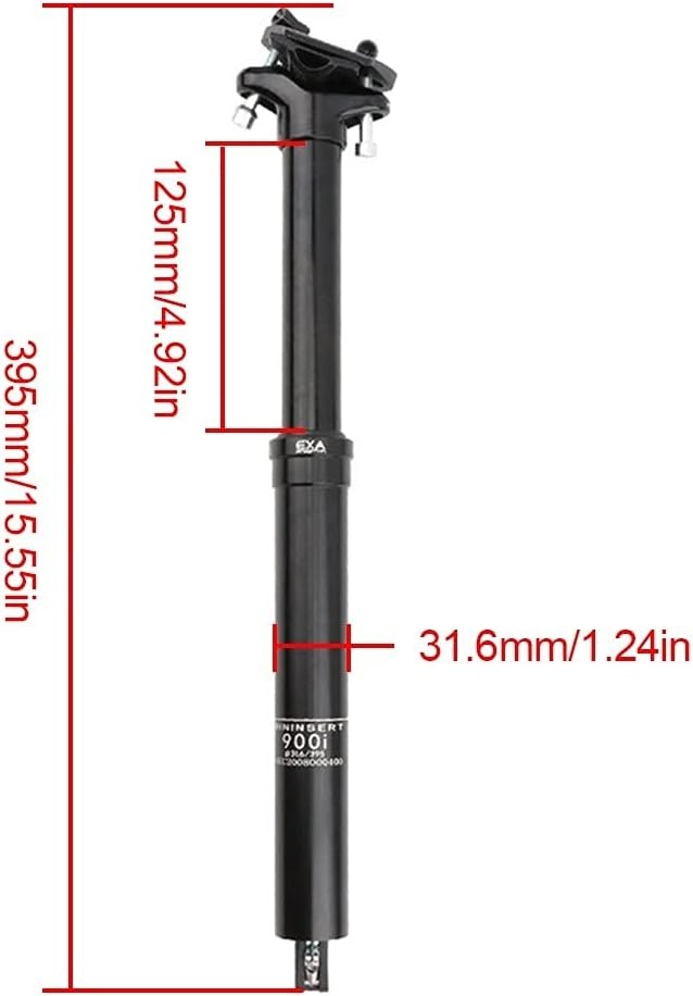 Verstelbare Dropper Zadelpen - 30.9/31.6mm - 35% Korting