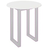 Hoogglans Wit Tafelblad 70x70cm - Bewerkt Hout (34% Korting)