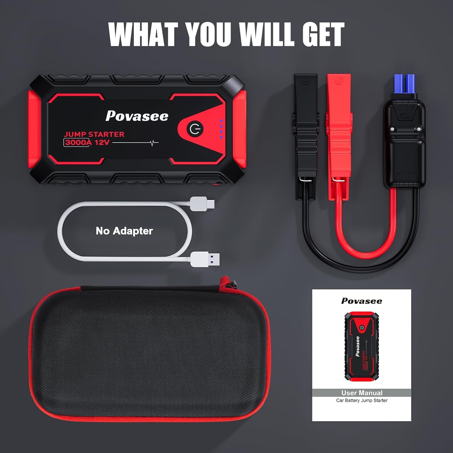 Starthulp Powerbank 3000A 12V: Auto Starten met 34% Korting