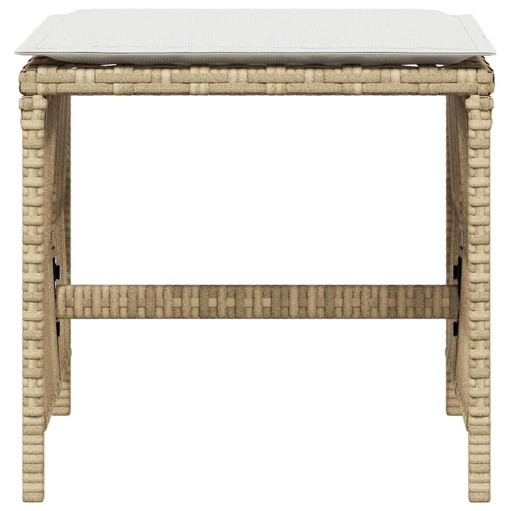 VidaXL Tuinkrukken 4 st. met Kussens - Beige, 59% Korting!