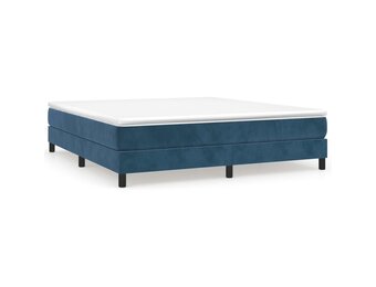 Donkerblauw Velours Bedframe 160x200 cm - 34% Korting!