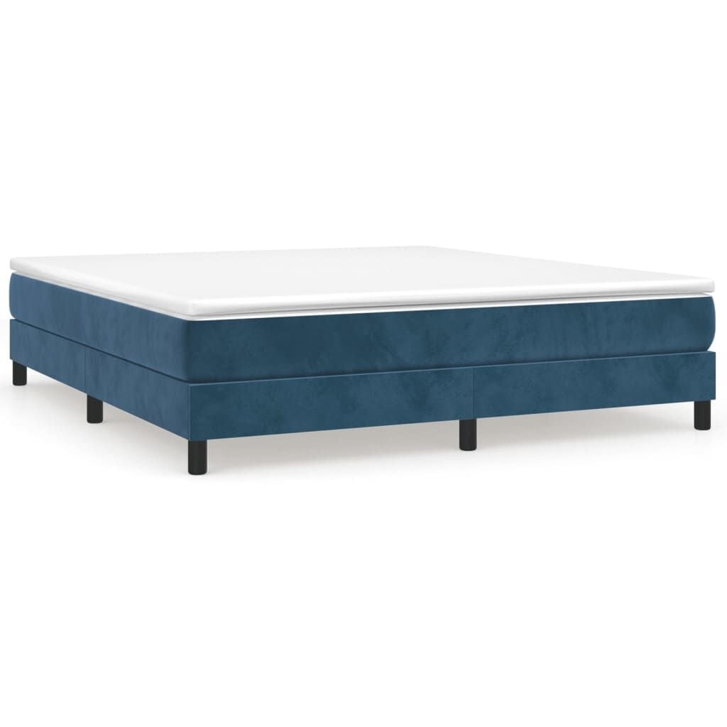 Donkerblauw Velours Bedframe 160x200 cm - 34% Korting!