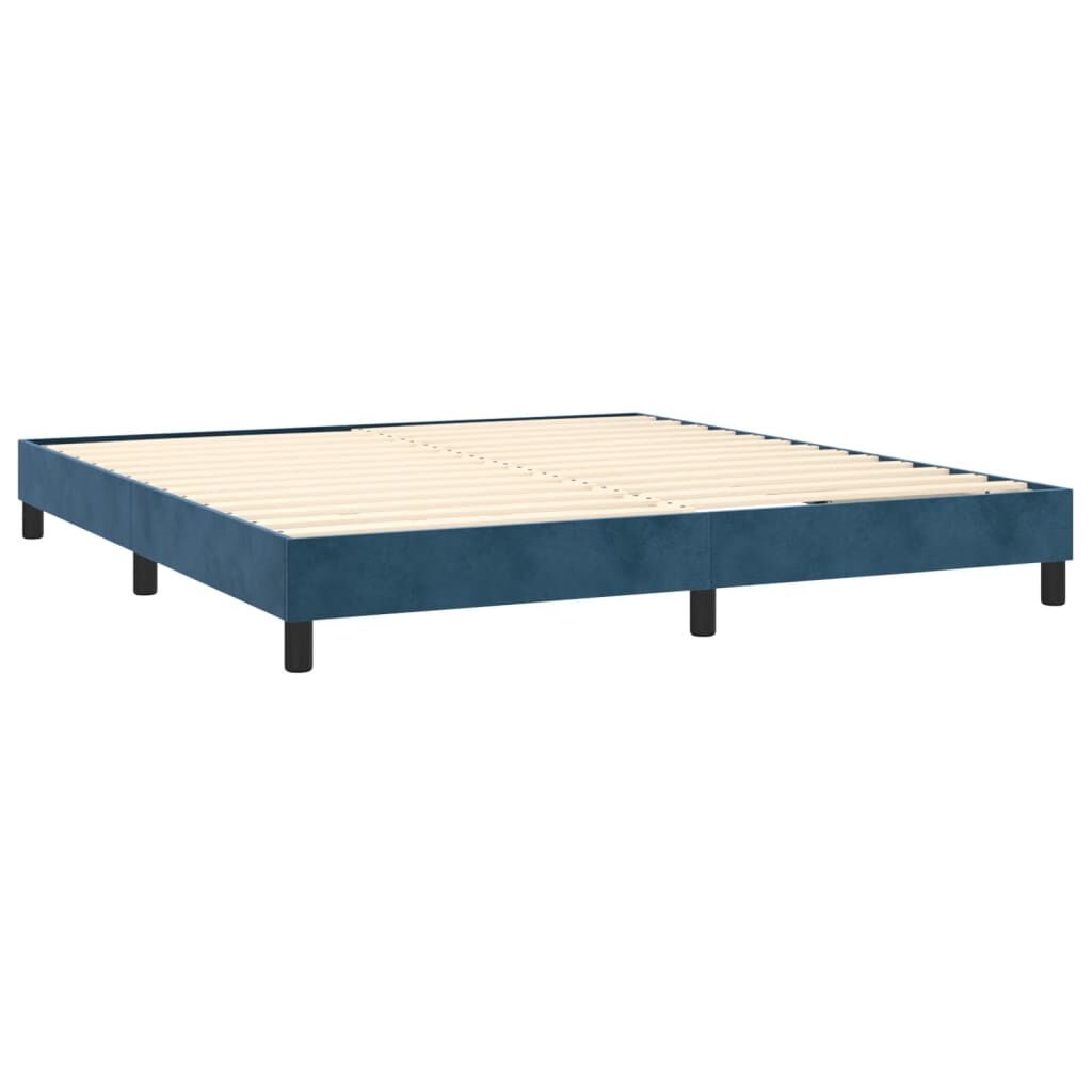 Donkerblauw Velours Bedframe 160x200 cm - 34% Korting!