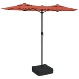 Dubbele Parasol met LED's Terracotta 316x240 cm - 35% Korting!