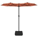 Dubbele Parasol met LED's Terracotta 316x240 cm - 35% Korting!