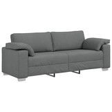 Donkergrijze bank met kussen - 219cm - 35% Korting