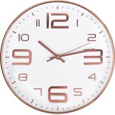 Moderne Wandklok Roségoud 30cm Stil Niet-Tikkend - 74% Korting