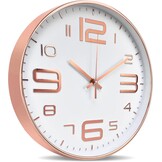 Moderne Wandklok Roségoud 30cm Stil Niet-Tikkend - 74% Korting