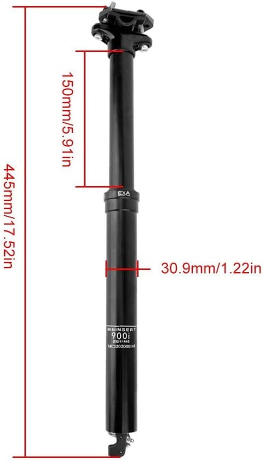 Verstelbare Fietszadelpen MTB 30.9x445mm | 35% Korting