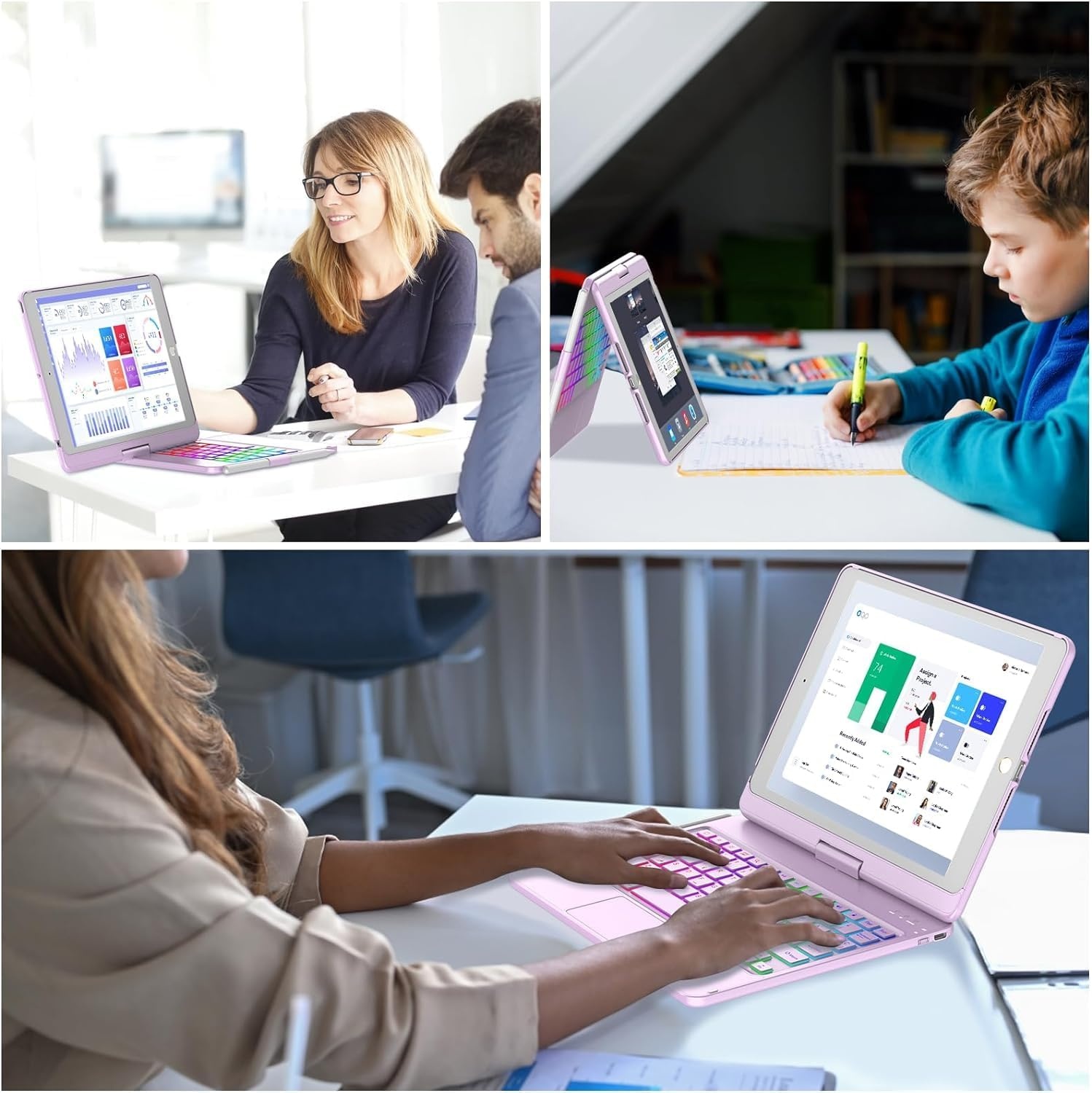 Toetsenbordhoes met Touchpad & Potloodhouder - iPad 10.2" (28% korting)
