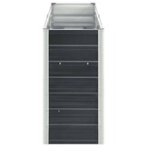 Verhoogde Plantenbak 240x40x77 cm Staal Antraciet - 34% Korting!