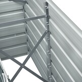 Verhoogde Plantenbak 240x40x77 cm Staal Antraciet - 34% Korting!
