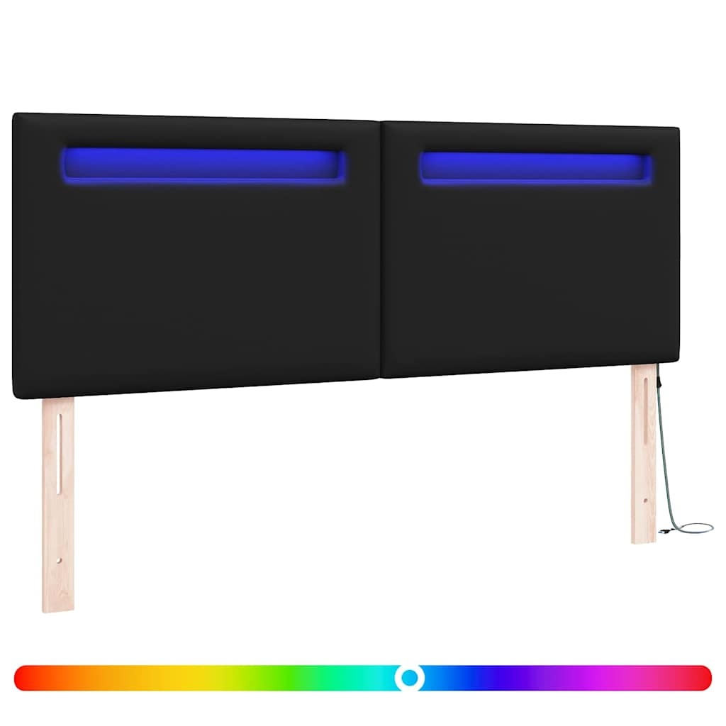 Zwart PVC Hoofdbord - Verstelbaar & Modern (144 cm) - 34% Korting