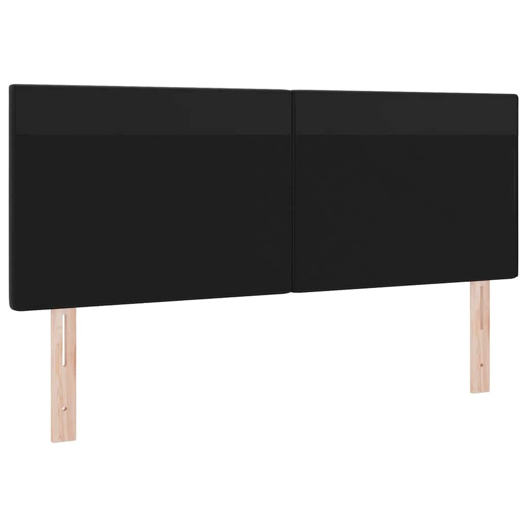 Zwart PVC Hoofdbord - Verstelbaar & Modern (144 cm) - 34% Korting