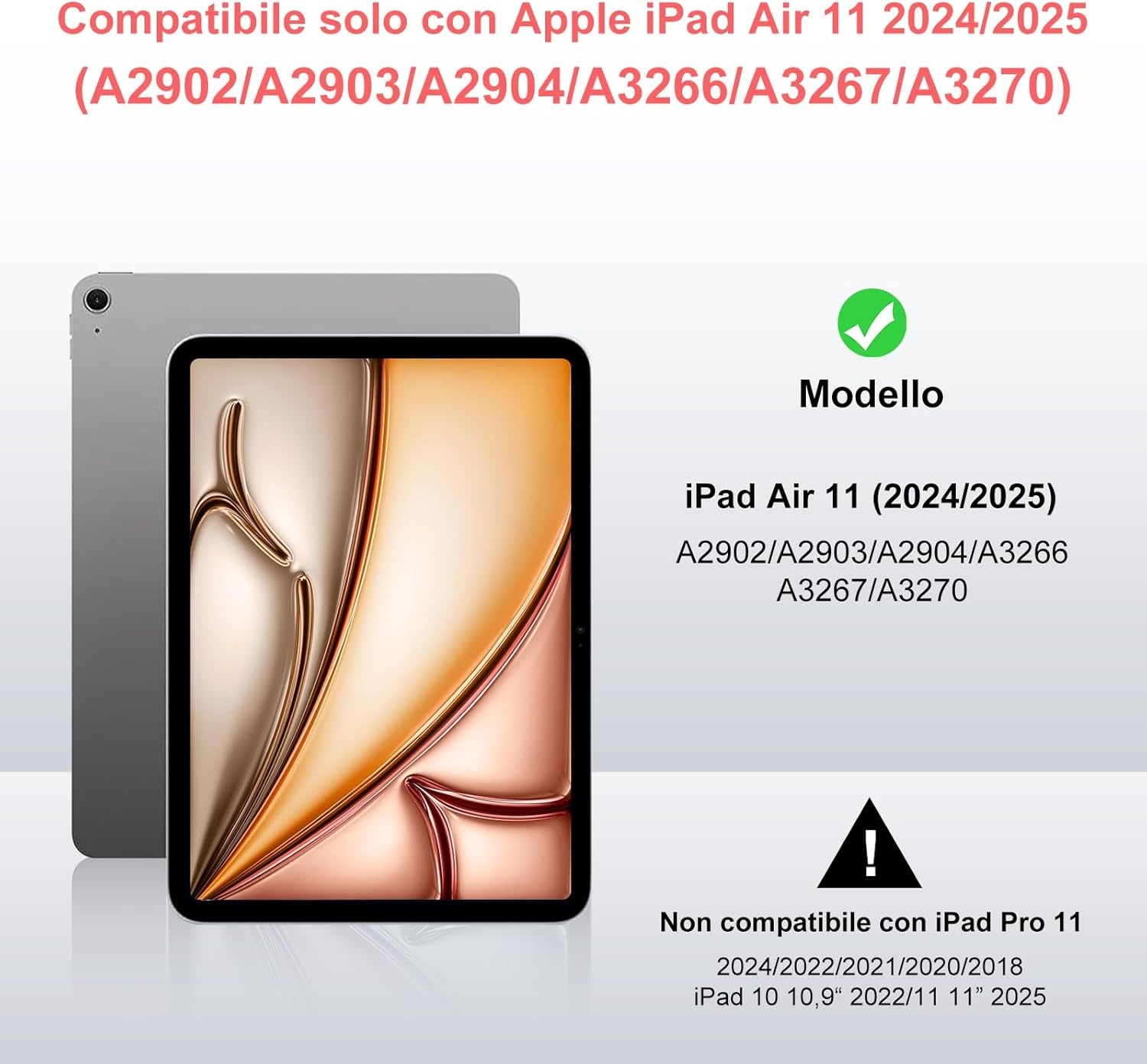 Roze iPad Air 11 Toetsenbordhoes met Touchpad (33% korting)