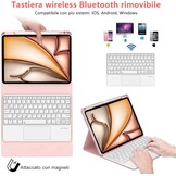 Roze iPad Air 11 Toetsenbordhoes met Touchpad (33% korting)