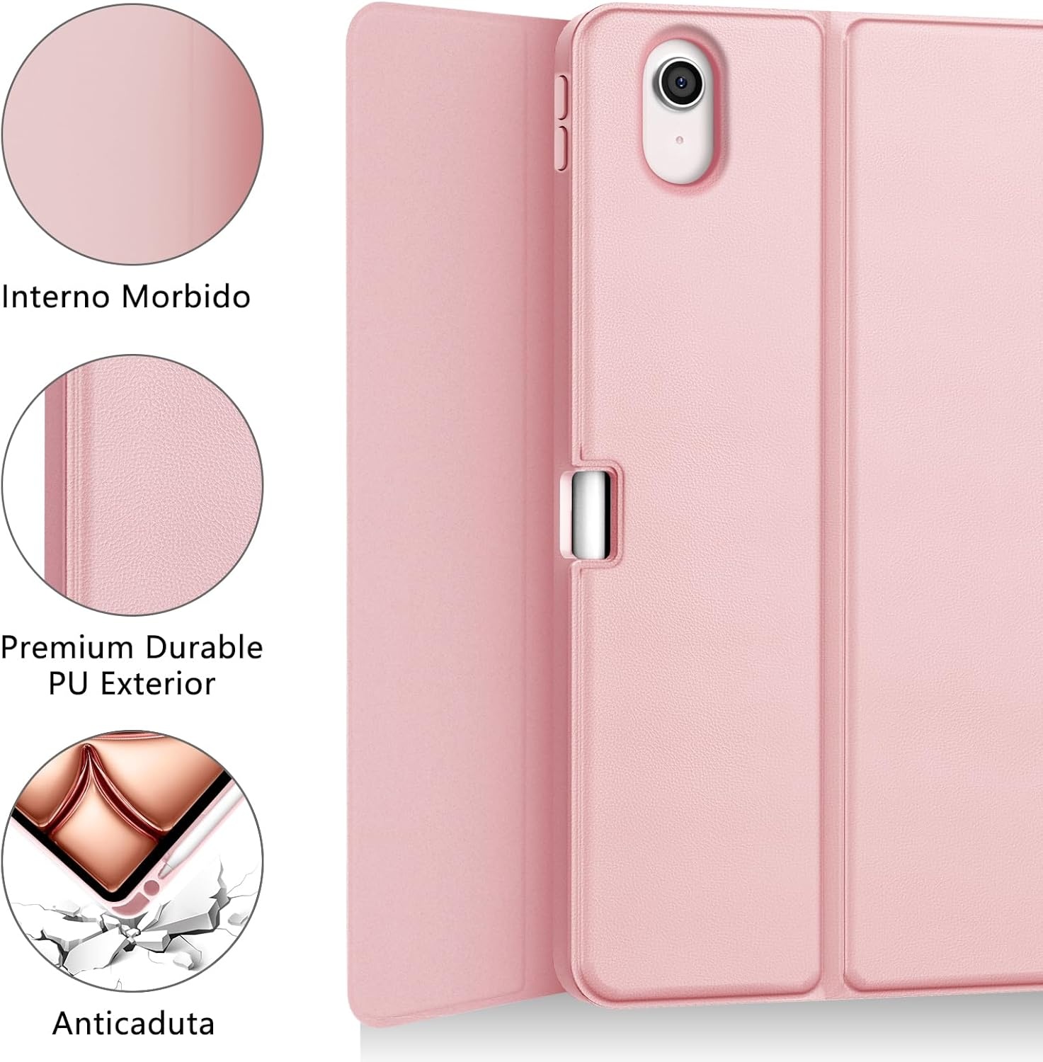 Roze iPad Air 11 Toetsenbordhoes met Touchpad (33% korting)