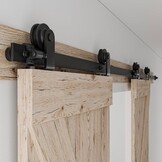 Schuifdeursysteem Zwart | 325cm Rail | Max 150kg/deur | 54% Korting!