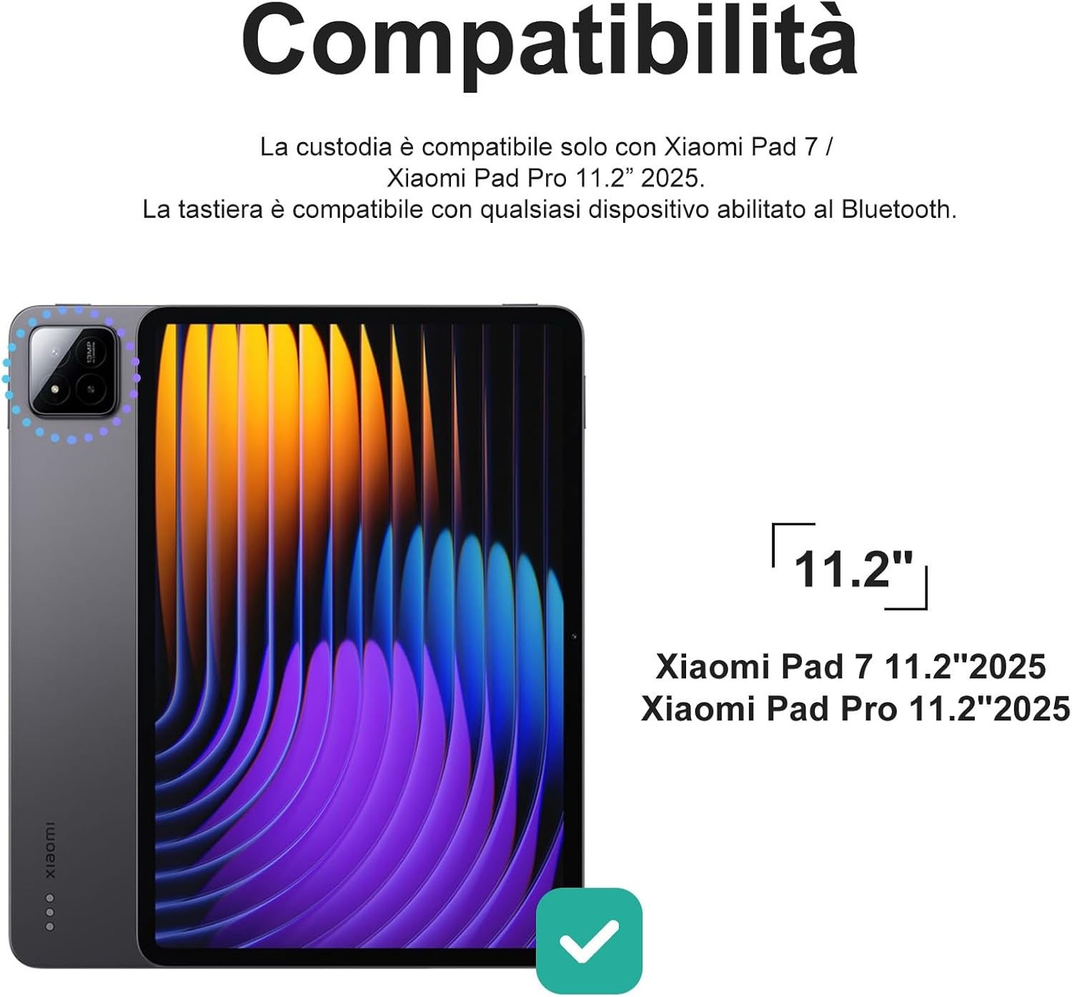 Toetsenbordhoes met Bluetooth voor Xiaomi Pad 7/8 Serie (11.2") - 28% Korting