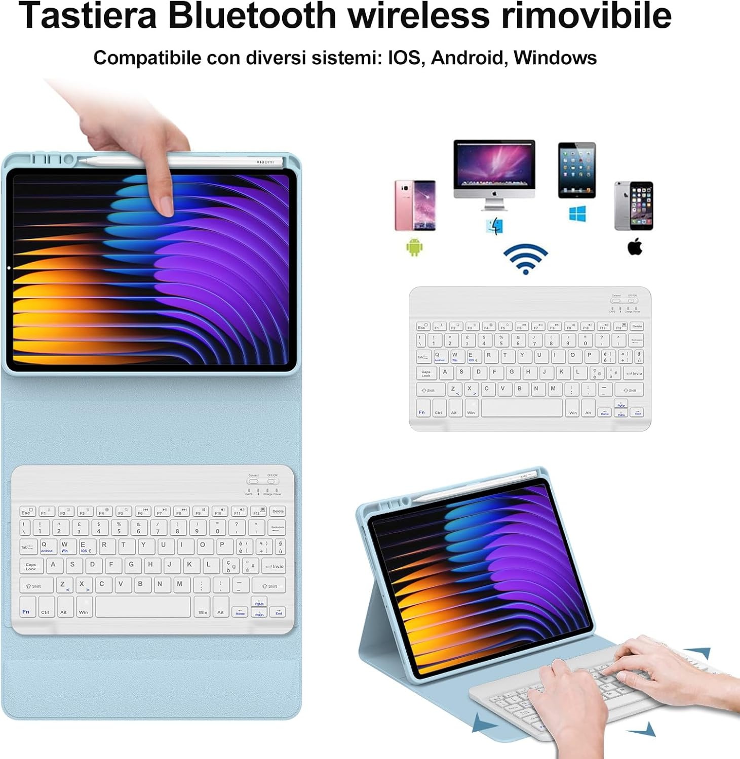 Toetsenbordhoes met Bluetooth voor Xiaomi Pad 7/8 Serie (11.2") - 28% Korting