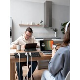 Tafelstekkerdoos met 5 stopcontacten, 2x USB-C PD 30W, 5m kabel, klembaar (-33%)