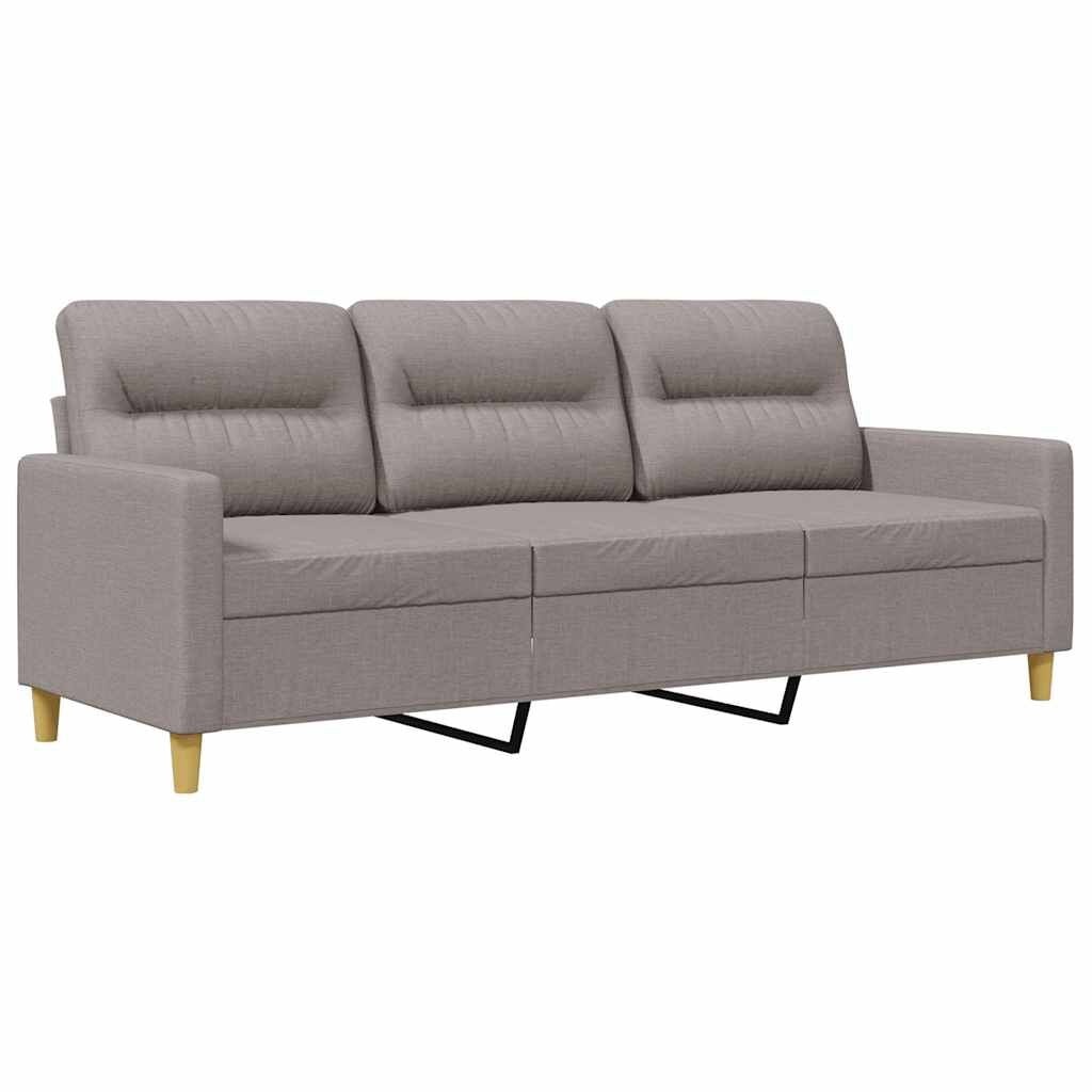 Taupe Stoffen Driezitsbank (180cm) - 30% Korting