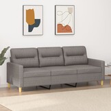 Taupe Stoffen Driezitsbank (180cm) - 30% Korting