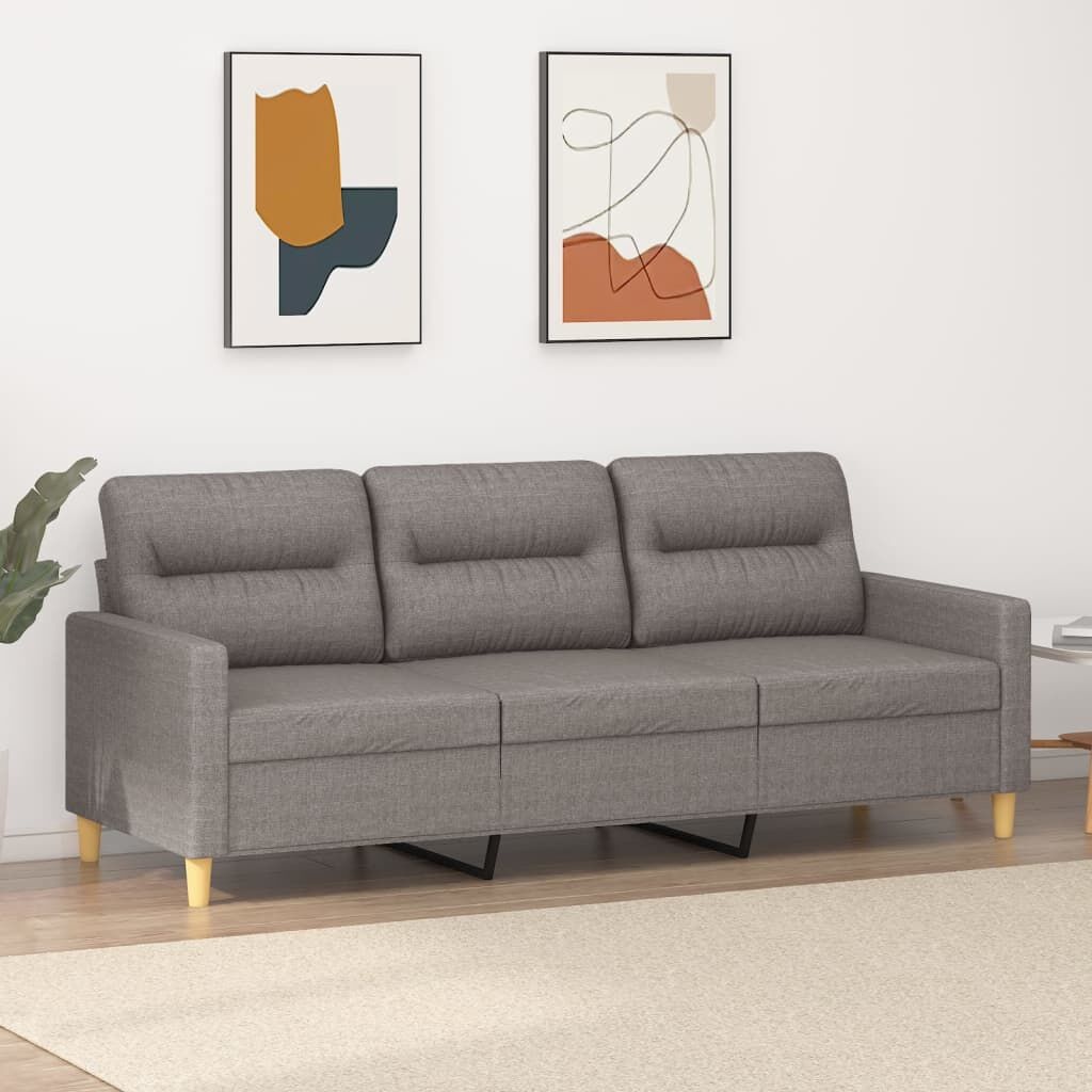 Taupe Stoffen Driezitsbank (180cm) - 30% Korting