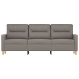 Taupe Stoffen Driezitsbank (180cm) - 30% Korting