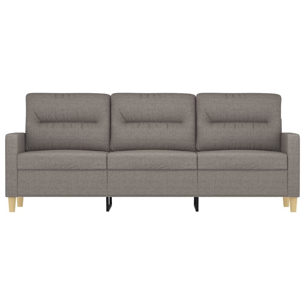 Taupe Stoffen Driezitsbank (180cm) - 30% Korting