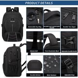 Ruime Zwarte Laptoprugzak 55L | Waterdicht & USB | 34% Korting