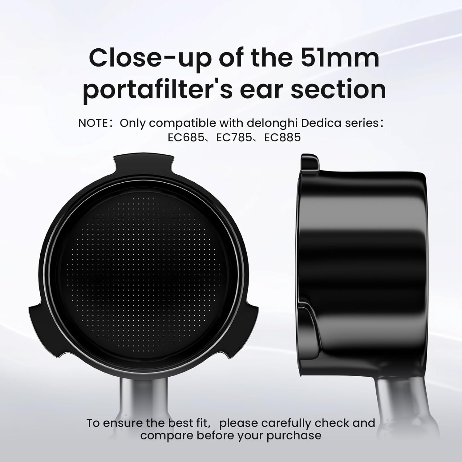 Bodemloze Zeefdrager 51mm: Perfect voor De'Longhi Dedica & SMEG met 34% Korting!