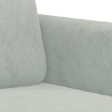 VidaXL Tweezitsbank 120cm Fluweel Lichtgrijs - 35% Korting