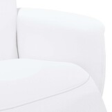 Verstelbare Fauteuil met Voetensteun - Kunstleer Wit - 41% Korting