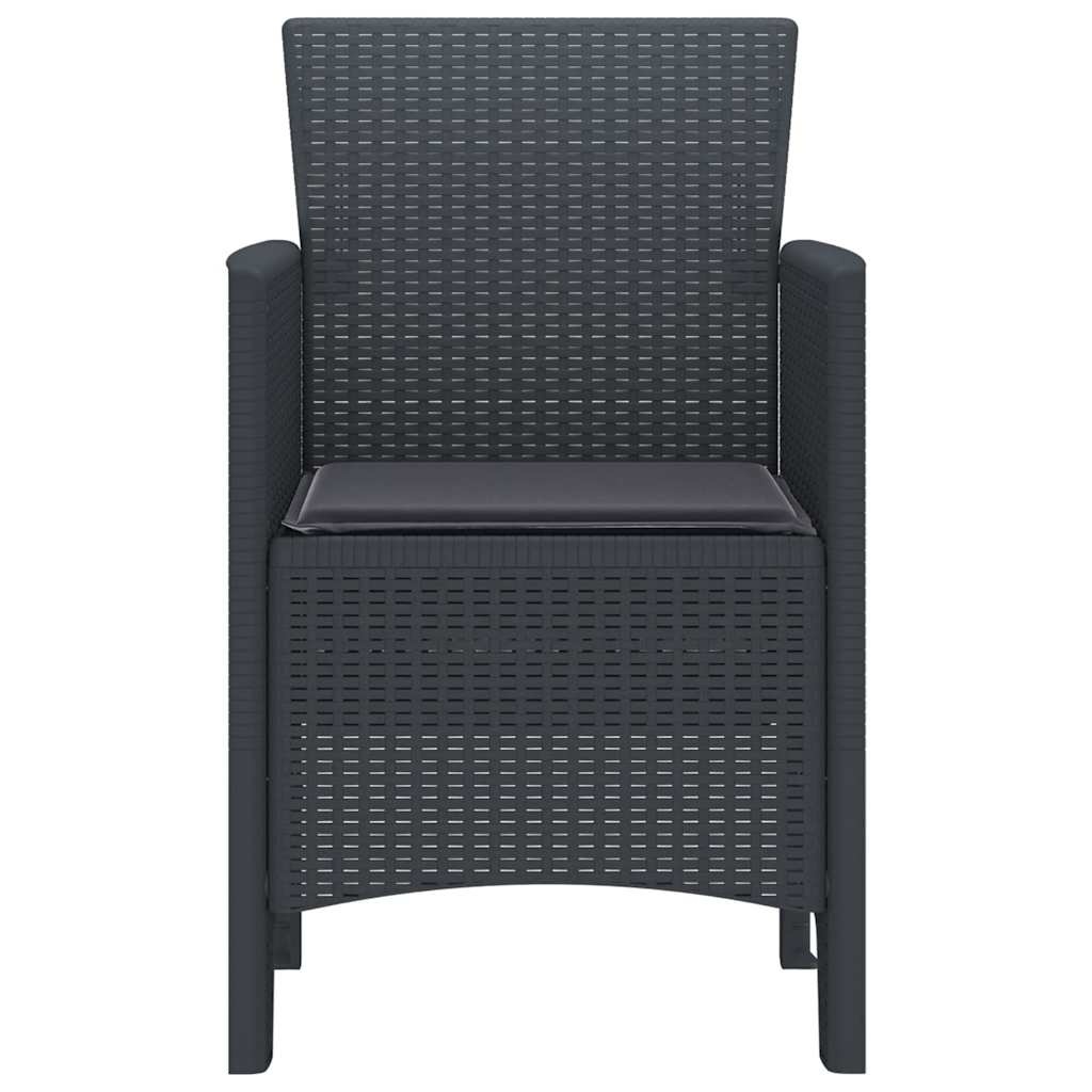 VidaXL Tuinstoel Antraciet (4 stuks) - 35% Korting