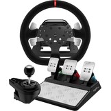 Racestuur Force Feedback met 3 Pedalen & H-Shifter - 35% Korting