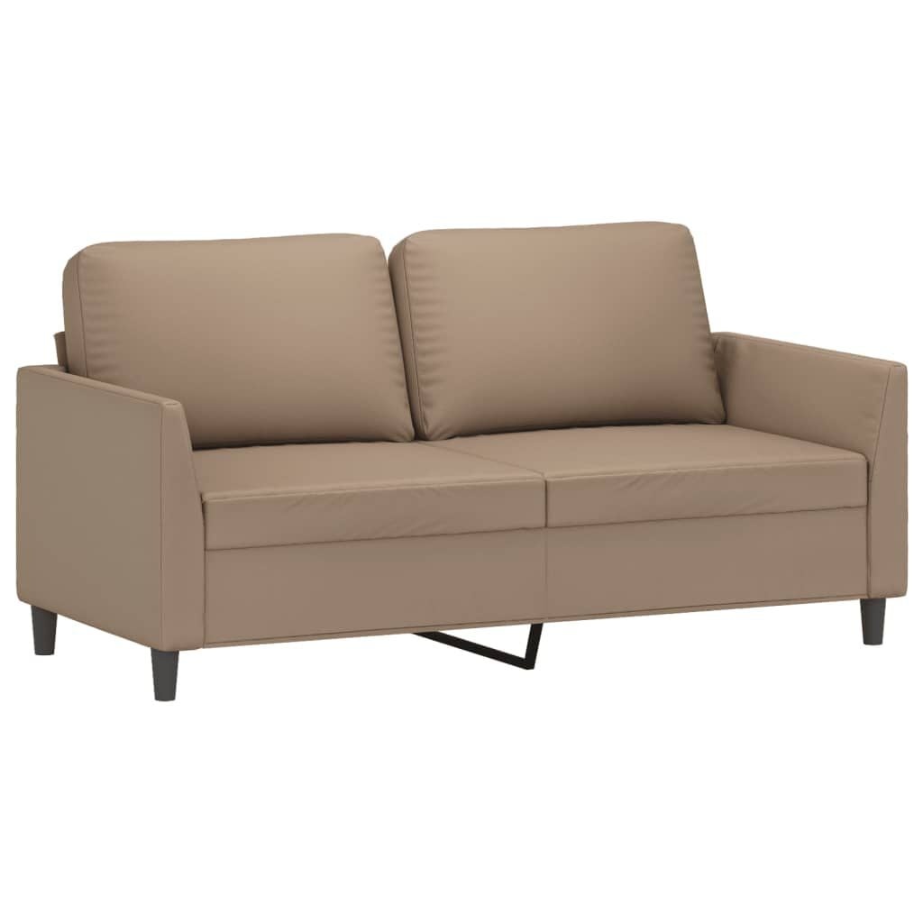 VidaXL Tweezitsbank Cappuccino - Kunstleer - 140 cm - 35% Korting