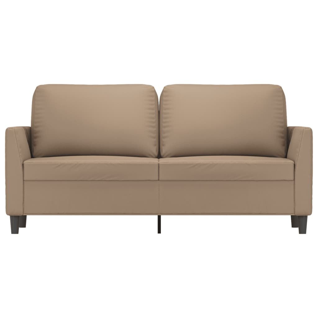 VidaXL Tweezitsbank Cappuccino - Kunstleer - 140 cm - 35% Korting
