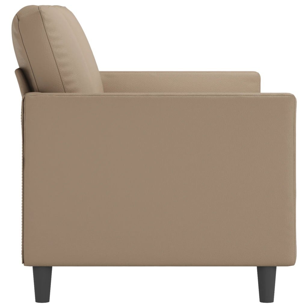 VidaXL Tweezitsbank Cappuccino - Kunstleer - 140 cm - 35% Korting