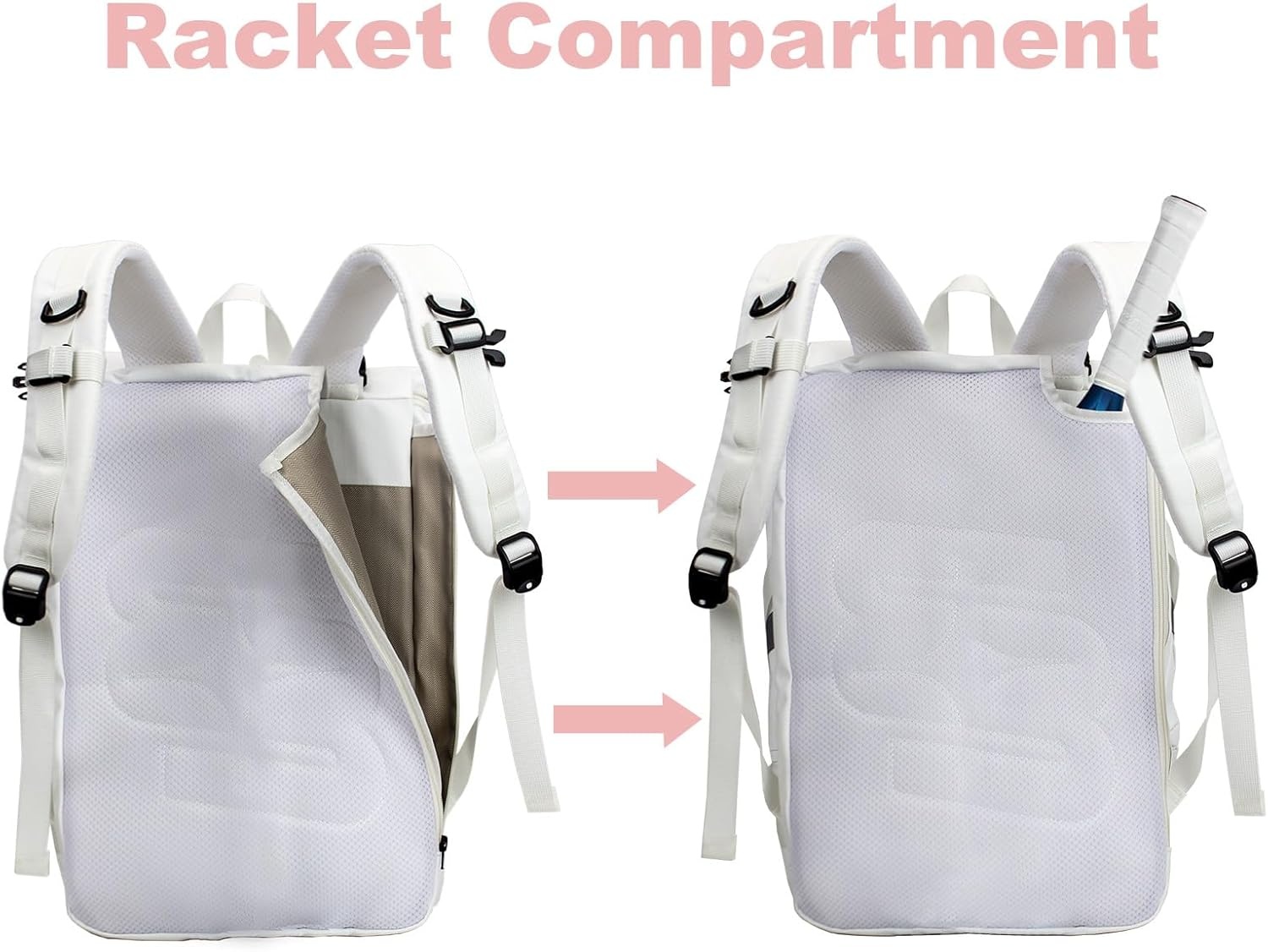 Tennisrugzak 40L - Rackets, Laptop & Schoenenvak - Unisekstoest - 29% Korting
