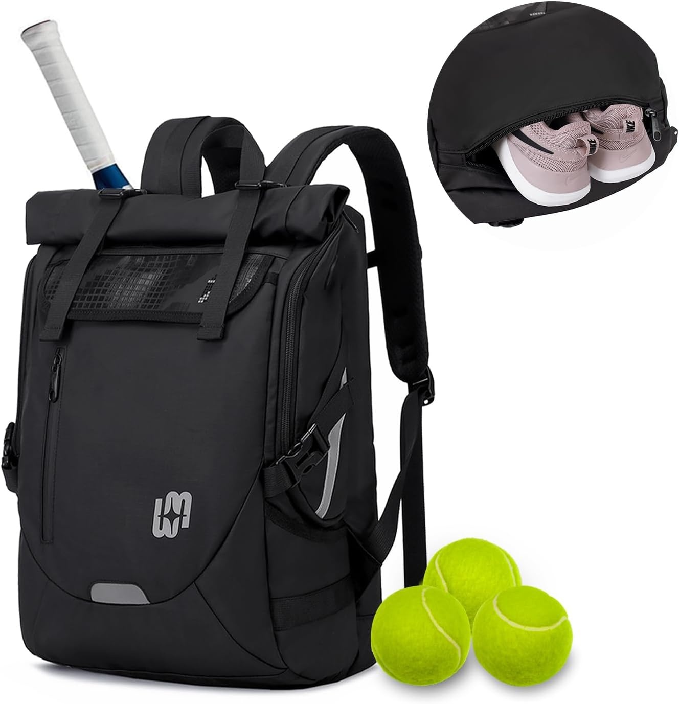 Tennisrugzak 40L - Rackets, Laptop & Schoenenvak - Unisekstoest - 29% Korting