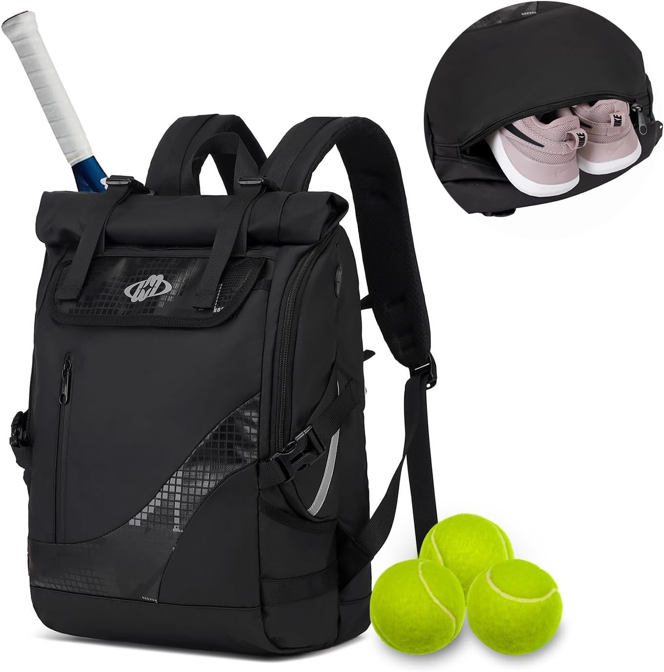 Tennisrugzak 40L - Rackets, Laptop & Schoenenvak - Unisekstoest - 29% Korting