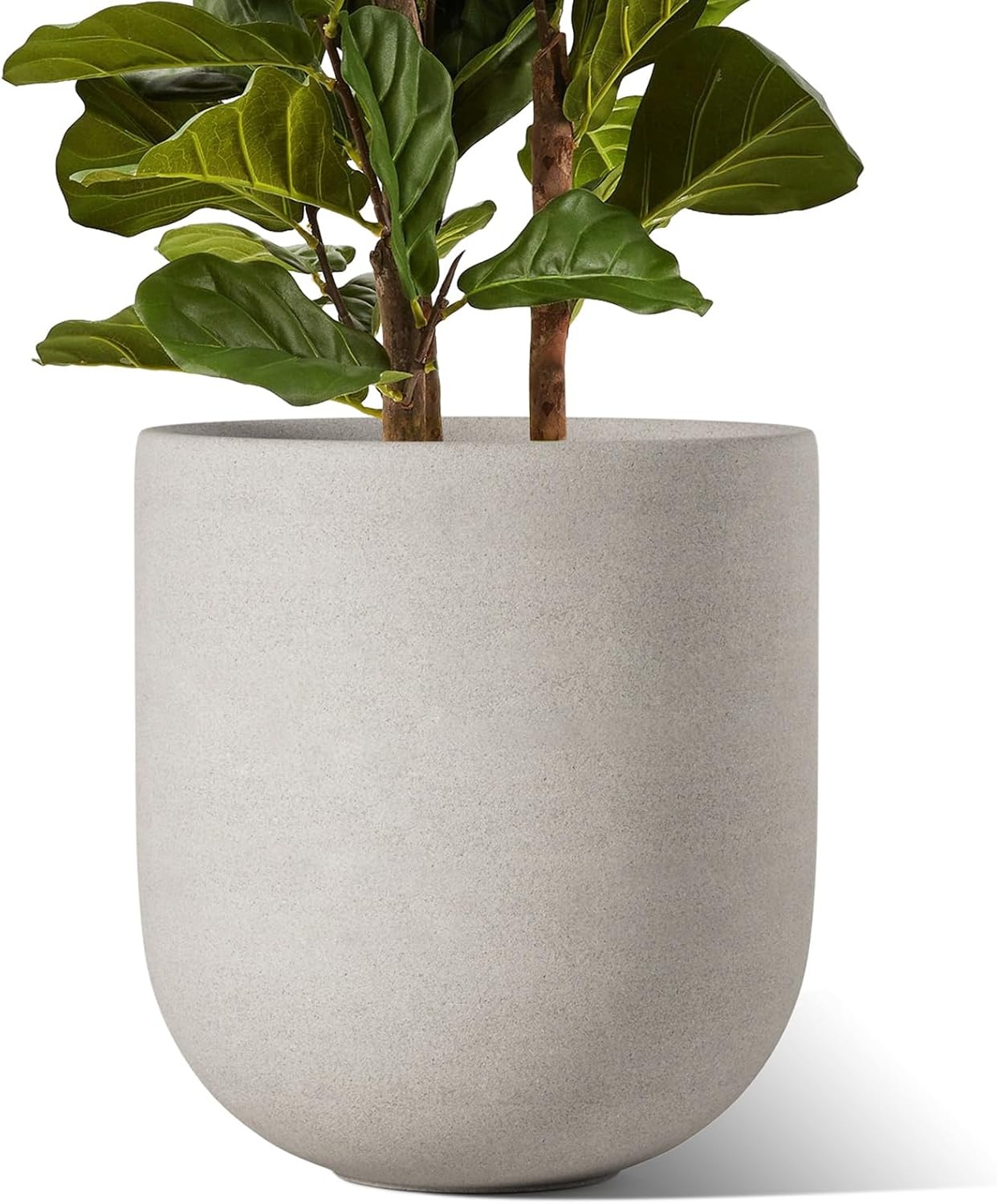 Grote Keramische Plantenpot Grijs 30 cm | Binnen & Buiten | 34% Korting