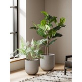 Grote Keramische Plantenpot Grijs 30 cm | Binnen & Buiten | 34% Korting
